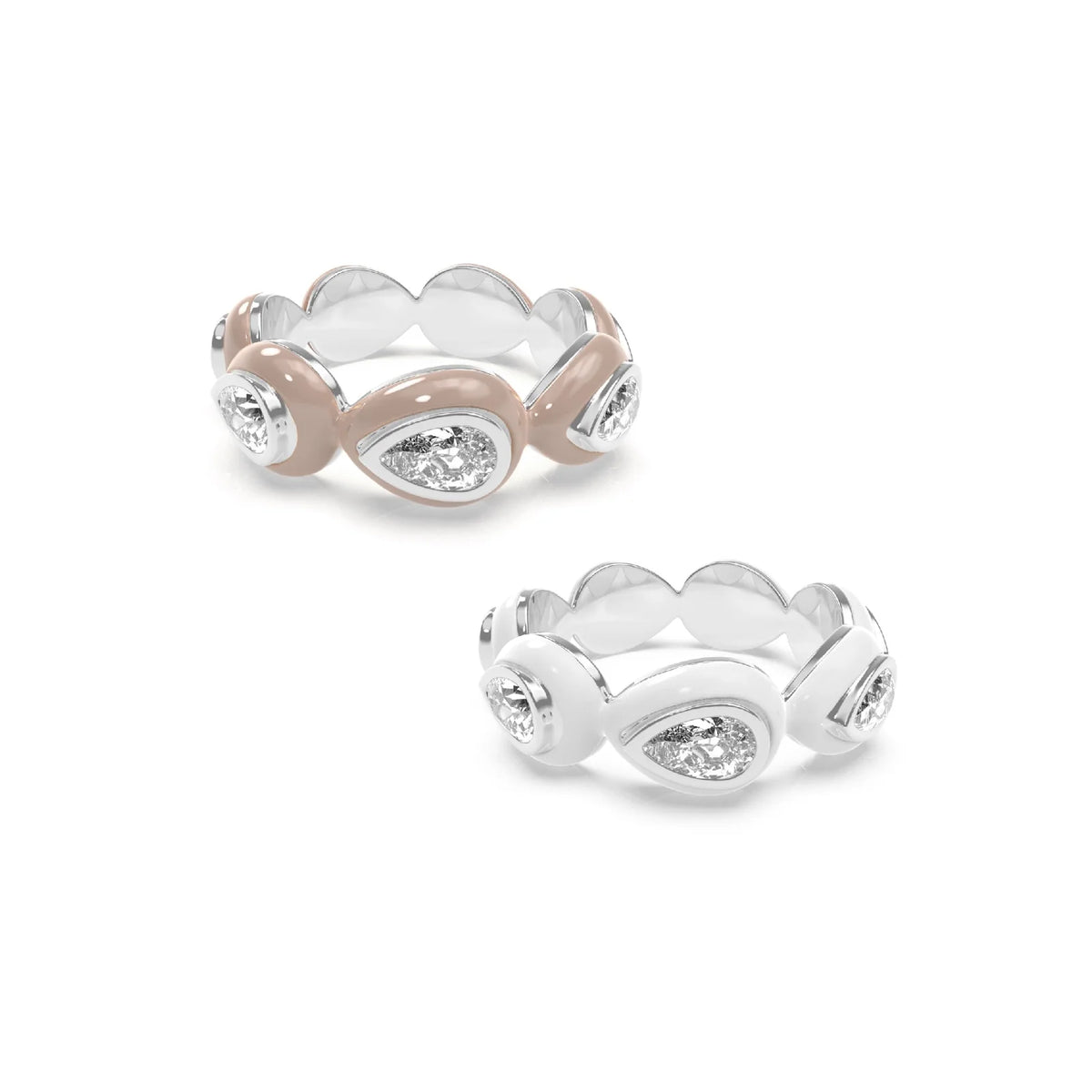 Drop Bauble ring Duo
