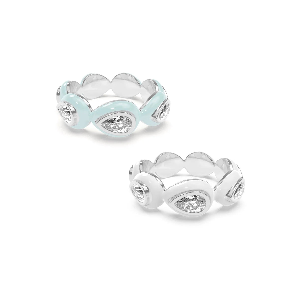 Drop Bauble ring Duo