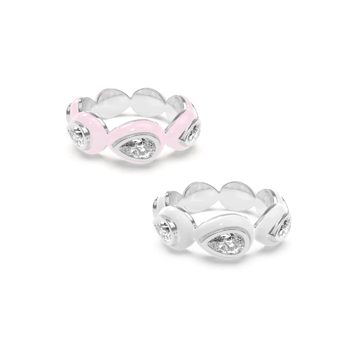 Drop Bauble ring Duo