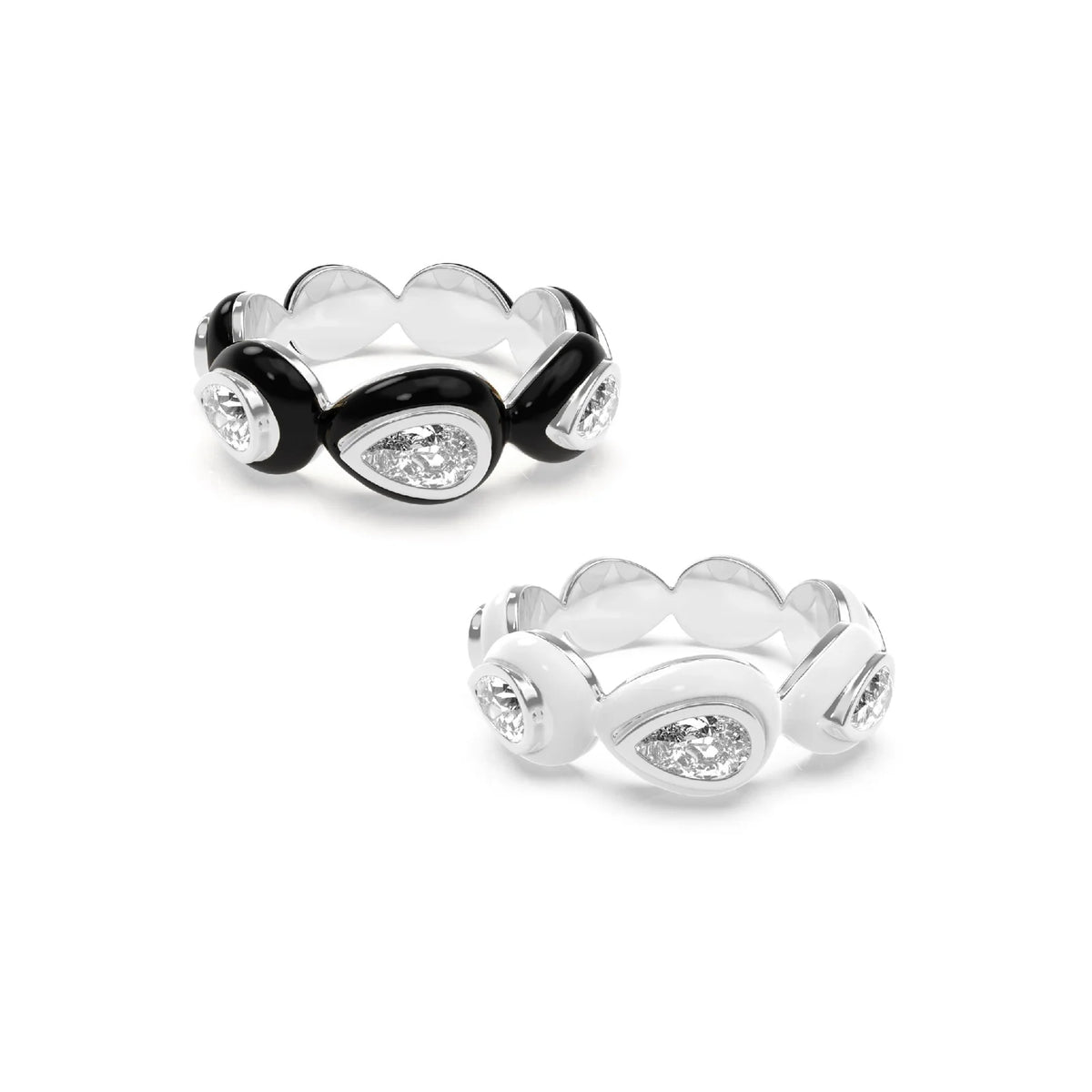 Drop Bauble ring Duo
