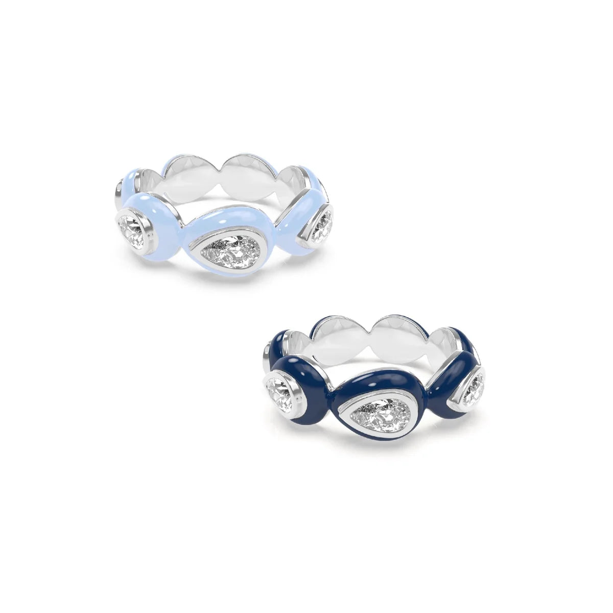 Drop Bauble ring Duo