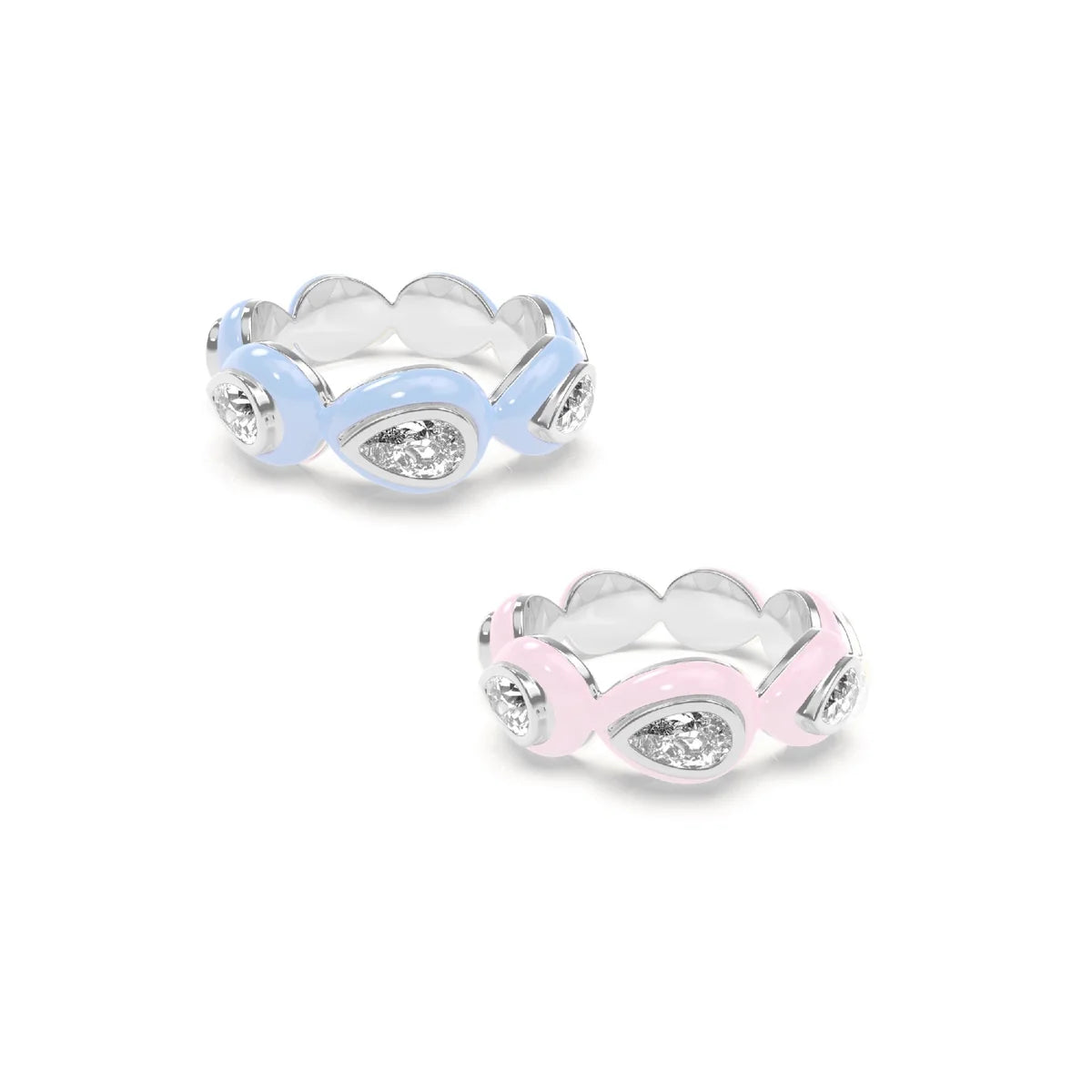 Drop Bauble ring Duo