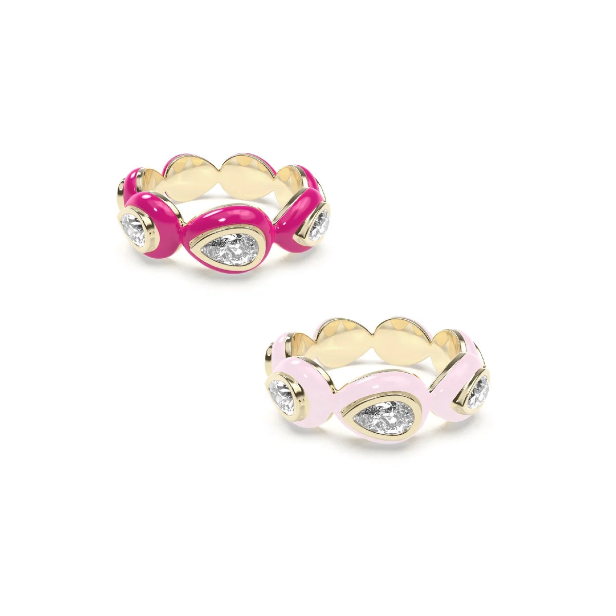 Drop Bauble ring Duo